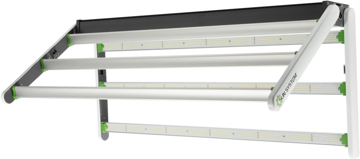 Sun System RS 1850 LED partially folded, showing the hinge mechanism