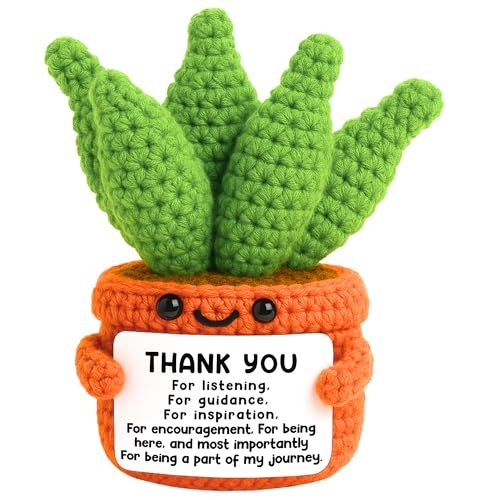 Thank You Gifts for Teacher Principal Positive Crochet Aloe...