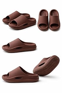 SIVIGE Women's Platform Slides, Cushioned EVA Slippers, Flexible, Anti-Slip Sole, Modern Style, Indoor Outdoor Sandals (UK Footwear Size System, Adult, Women, Numeric, Medium, 6)