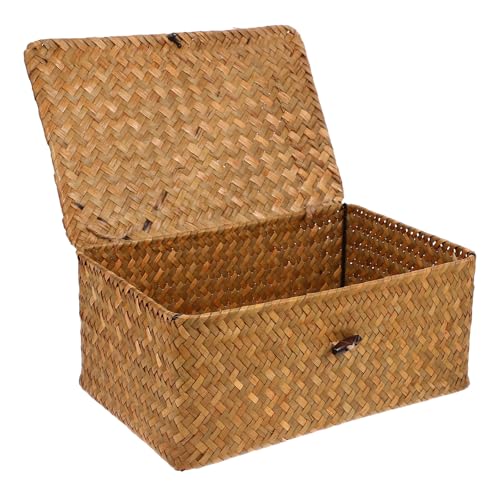 DECHOUS Algenkörbe mit Deckel: Geflochtene Körbe,...