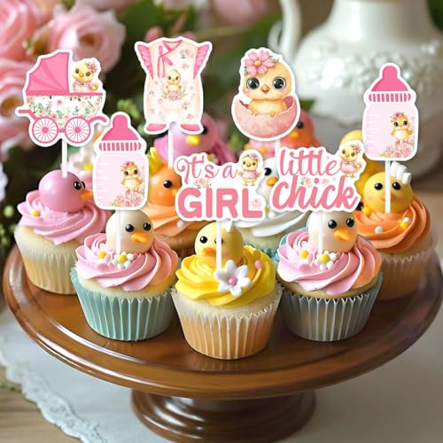 Petit poussin déco cupcake pour célébrer une naissance avec douceur
