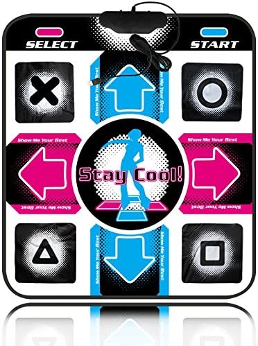 OSTENT USB Non-Slip Dancing Step Dance Mat Pad Blanket Compatible for PC Laptop Video Game