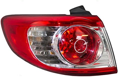Brock Replacement Drivers Taillight Tail Lamp Compatible with 10-12 Santa Fe SUV 92401-0W500