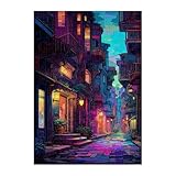 Puzzle 1500 Piezas Adultos Calle Dibujos Animados, Educativo Intelectual Descompresión Divertido Juego Familiar, Rompecabezas 1500 Piezas 87 x 57 cm