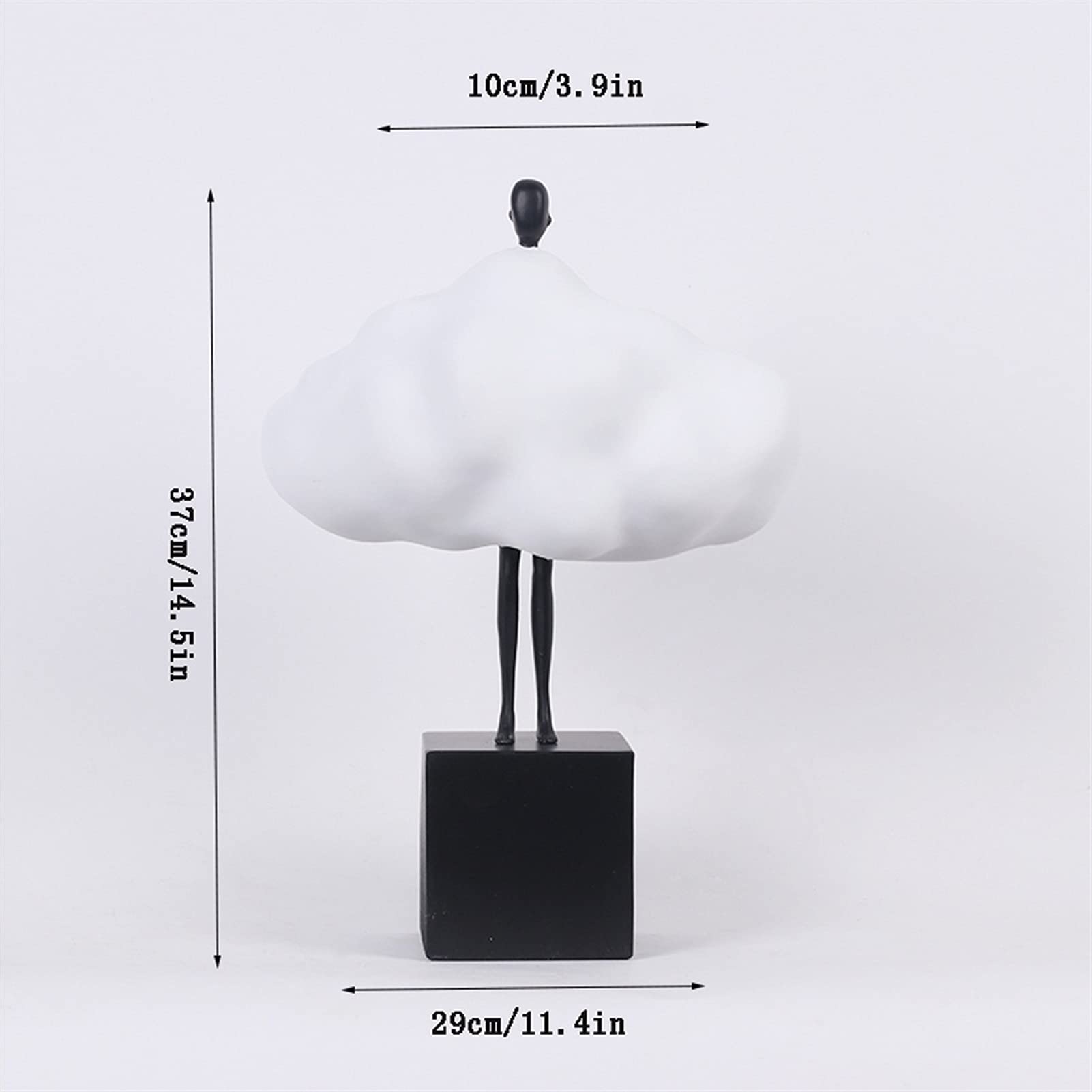 Estatua Escultura Arte Escultura nórdico Simple Moderno Creatividad Blanco Nube Resina Figura Escultura decoración Sala de Estar Estudio decoración Decoración del Hogar