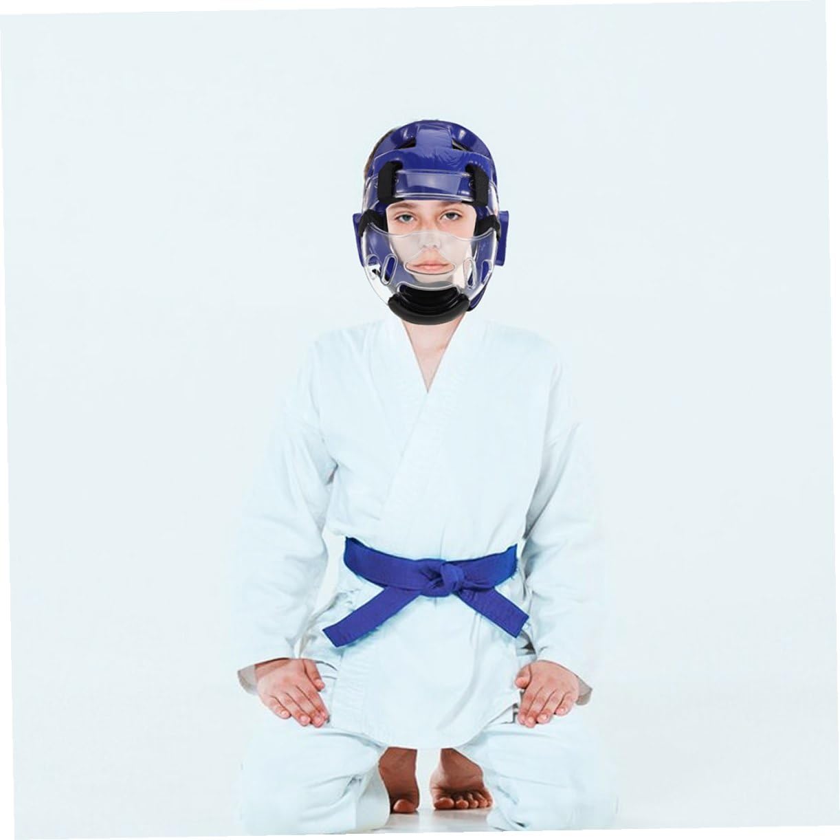 Toyvian Casco Da Combattimento Per Bambini Con Imbottitura in Schiuma Traspirante Protezione Regolabile Per Karate E Taekwondo Equipaggiamento Sicuro Per Allenamento Di Arti Marziali E Kickboxing
