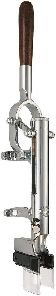 Traditional Wall-Mounted Wine Bottle Opener, Corkscrew, Silver