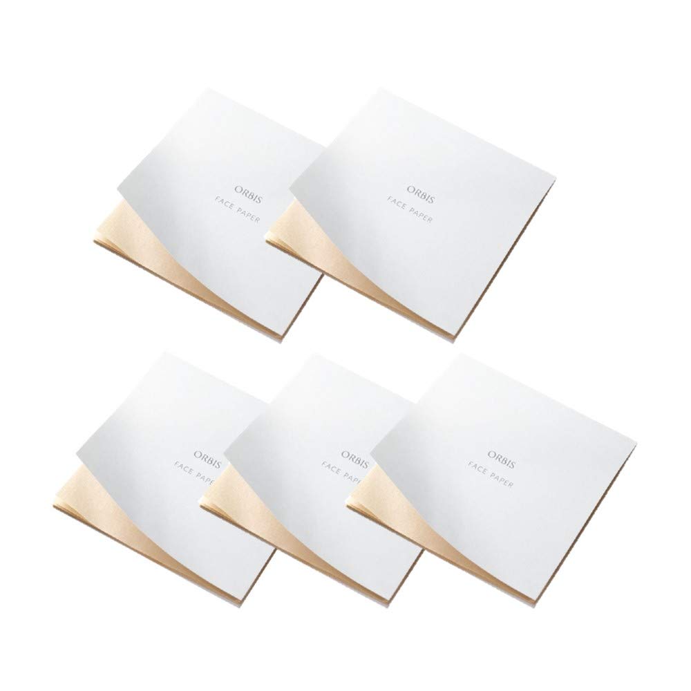 ORBIS Oil Blotting Paper Large Size 5-Book Set (30 sheets × 5 books) 30 sheets (x 5) : Beauty