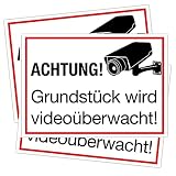 Clever Pool 3 Aufkleber Achtung Videoüberwachung Schild – DIN A...