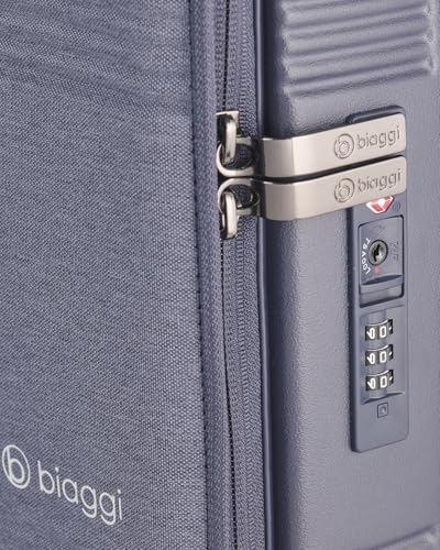 biaggi Runway Hybrid Expandable Underseat Carry-On – Lightweight TSA-Approved Polycarbonate Travel Bag, Perfect for Getaways & Long Weekends (Expandable Underseater, Navy Blue)2