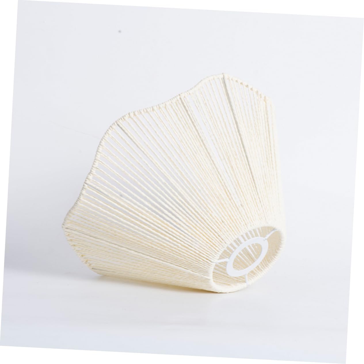 jojofuny Woven Lamp Shade Replacement for Fixtures Elegant Paper String Design Warm Atmosphere for Home Restaurant and Bar Decor Outer Diameter Inner Diameter