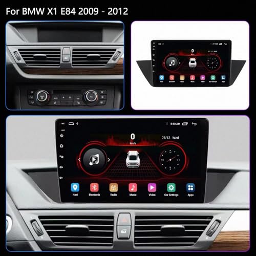 Pantalla Carplay inalámbrica y Android Auto para BMW X1 E84 4G+64G 2