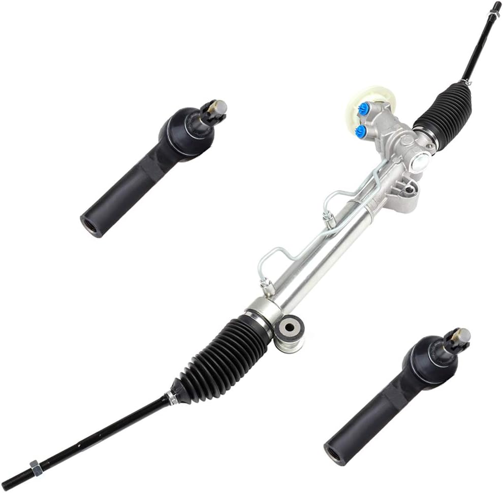 ECCPP Complete Power Steering Rack and Pinion Assembly with 2 Outer Tie Rods