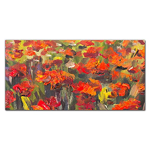 Impression décoration murale fleurs maki 120x60 grand tableau moderne