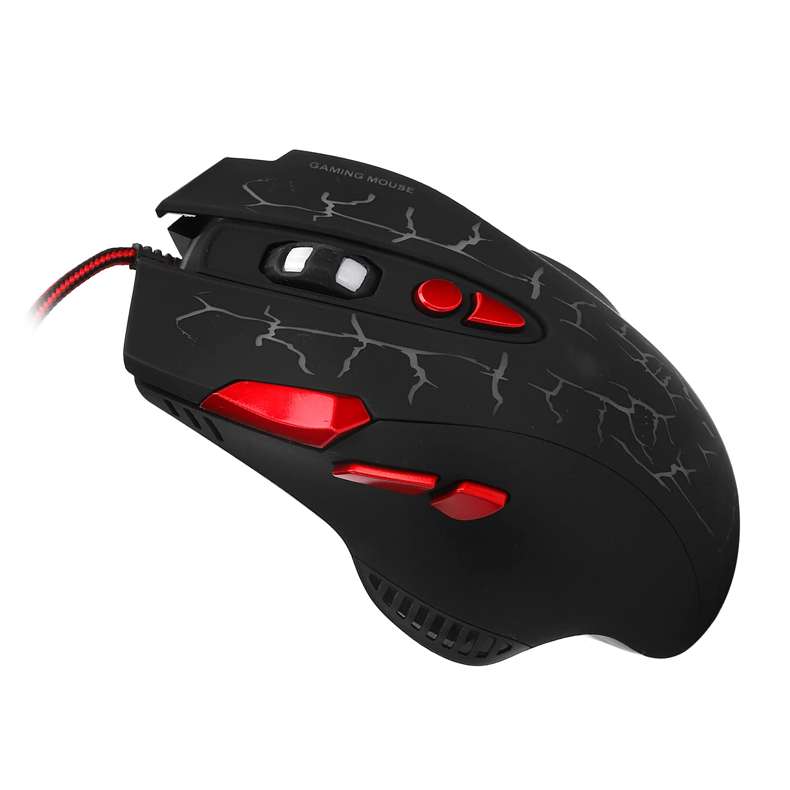 Przewodowa mysz do gier, 8 klawiszy USB Myszy z 4 prędkościami i regulacją DPI, ergonomiczna mysz z oddychającym światłem, mysz komputerowa typu plug and play zapewniająca zwycięstwa/OS X (G550