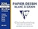 Produktbild CLAIREFONTAINE 10, 12 Blatt, Dessin, gekörnt, 24 x 32 cm, 224 g, Weiß