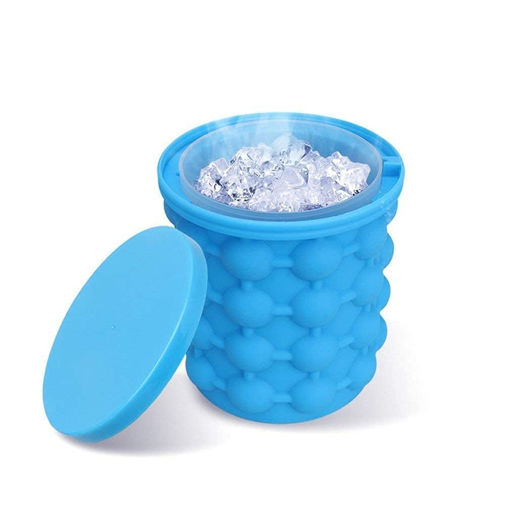Variety Wonders Silicone Ice Cube Maker | The Innovation Space Saving Ice Cube Maker | Bucket Revolutionary Space Saving Ice-Ball Makers for Home