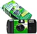 Fujifilm QuickSnap Flash 400 Camera, Fujifilm Disposable Camera with Flash, 27 Exposures with Sunshine Photo Microfiber Cloth (6 Pack)