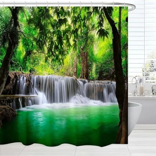Rideau de douche écran étanche décor de salle de bain imperméable