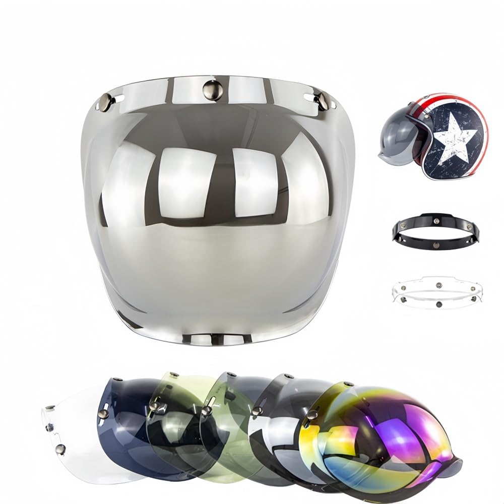 Amazon | Wayocfei ヘルメット シールド ジェットヘルメット シールド
