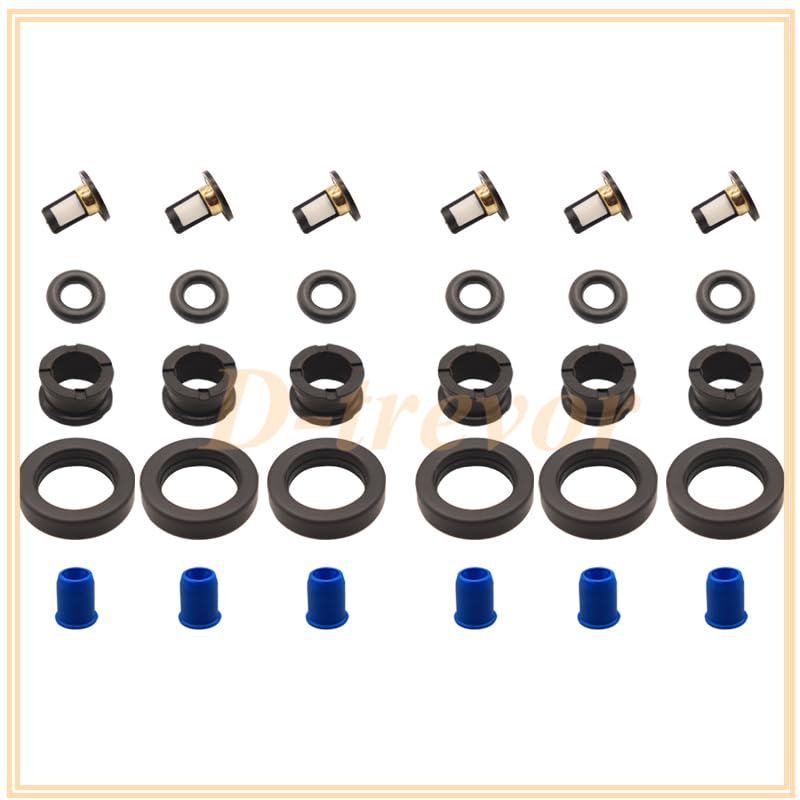 Fuel Injector Repair Kits For 16406-ZW5-000 For Honda Outboard MP7770 4 Stroke BF115-130HP - (Color: 8 piece set)