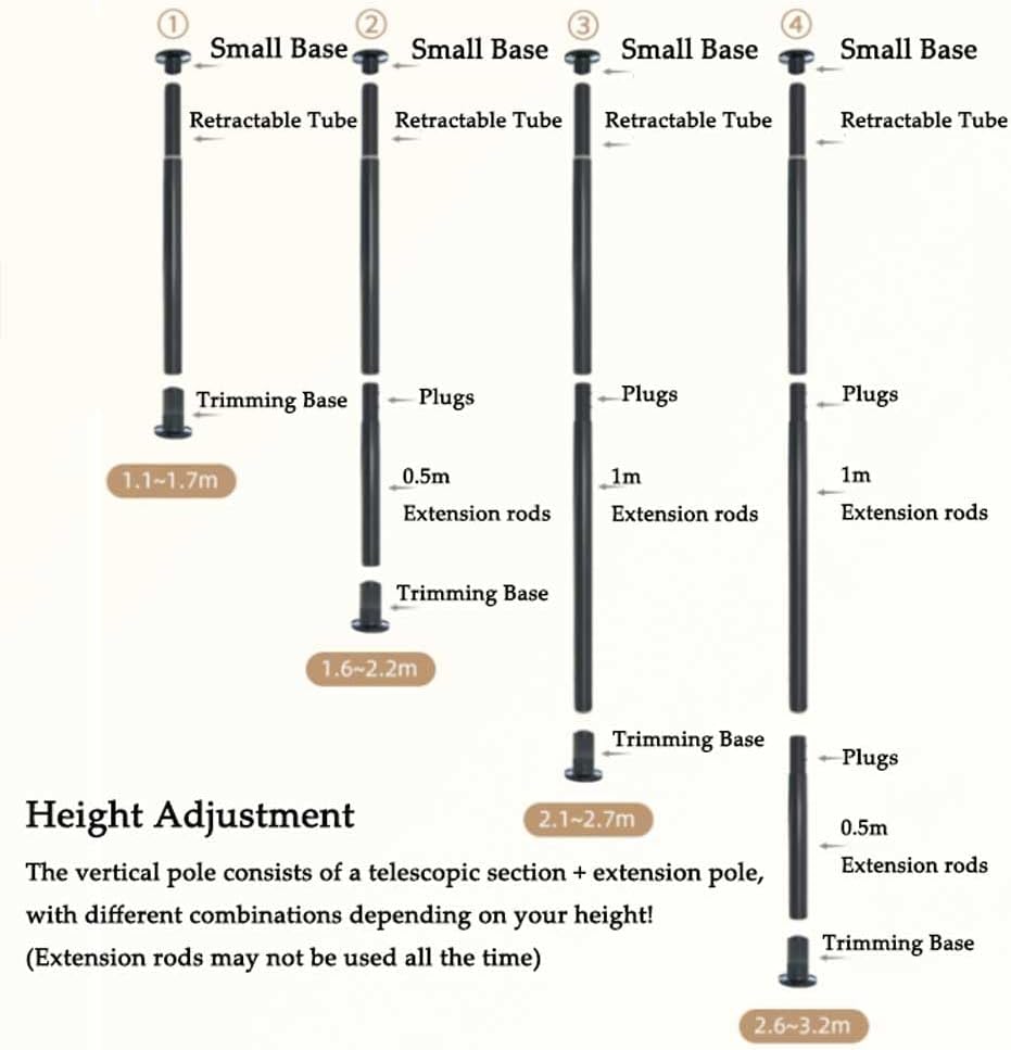 5-Tier 10 Tray Indoor Tall Plant Stand, Plant Pole Spring Tension Rod Expandable Flower Pots Display Rack Stand Metal Corner Storage Shelf