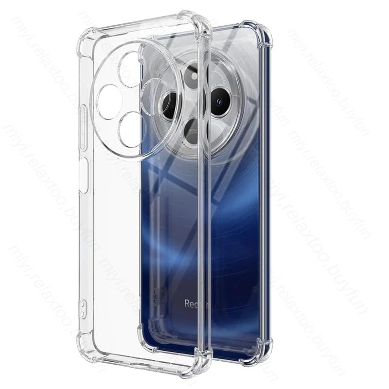 Image of for [Redmi 14C 5G] Case,[Redmi 14C 5G] Phone Back Case Cover Clear Transparent Reinforced Corners TPU Shock-Absorption Flexible Cell Phone Cover for [Redmi 14C 5G] - Transparent