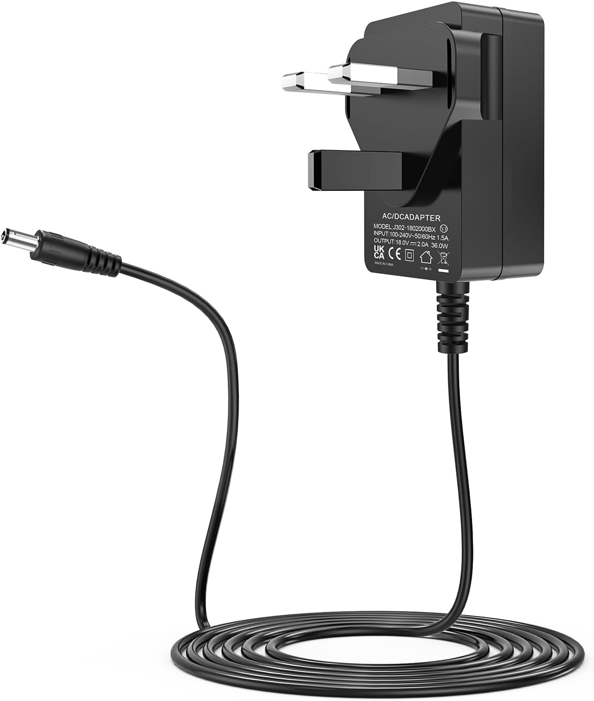 18V DC Power Supply, 18V 2A Power Adapter for Altec Lansing Rockbox XL IMW999 IMW999-STL IMW889 IMW889-BLKC IMW889L IMW889L-RYB IMW889L-BLK Speakers Bluetooth Speakers Charger