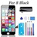 Produktbild YPLANG LCD Touchscreen für iPhone 8 Display Ersatz Bildschirm, Retina Display mit Werkzeuge Front Komplettes Glas für iPhone 8 4.7 Zoll MEHRWEG(Schwarz)