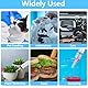 3 Stück Spritzen 20mL, Plastikspritze 20mL mit Edelstahl Nadeln, Wiederverwendbare Kunststoffspritzen für Pflanzenbewässerung, Tierfütterung, Wissenschaftliche Labors(Individuelles Paket)