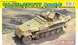 Dragon Models 1/35 Sd.Kfz. 251/17 Ausf.C/Command Version Vehicle Model Building Kit