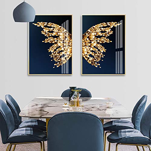 Décoration de la maison avec affiche papillon moderne