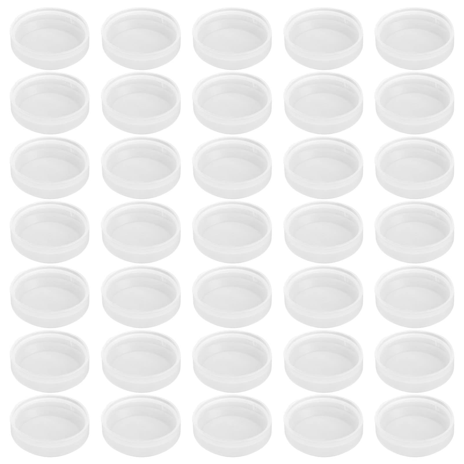 Cabilock 50pcs Iron drum sealing cover seal drum cap iron caps airtight drum cap food bucket lid pail bung cap drum bung plug plastic storage tubs Iron Oil Drum Caps small white plastic cap