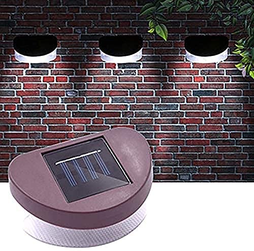 Lampe murale de clôture solaire IP65 imperméable avec éclairage LED automatique pack de 2
