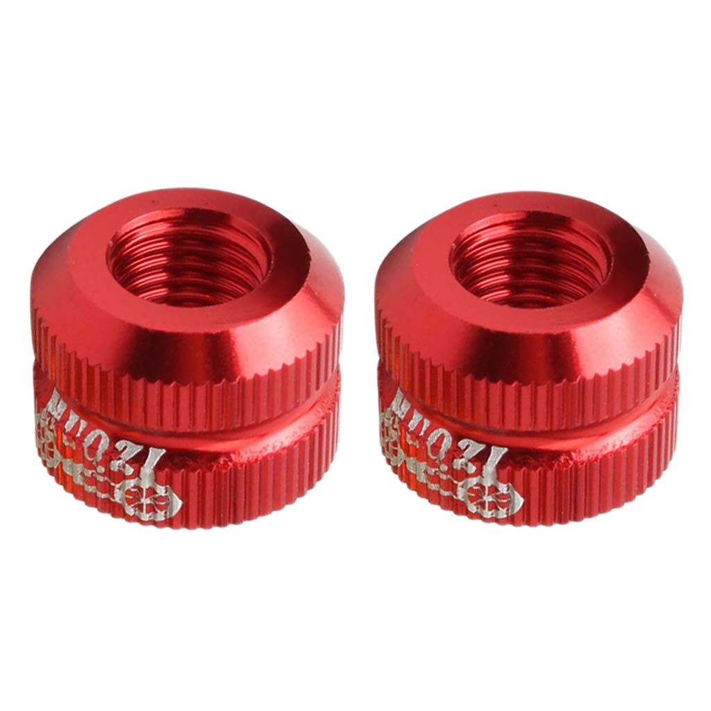 #N/A Bike Vacuum Tire Law Mouth Nut Valve Cover Maintain Accessories - Red