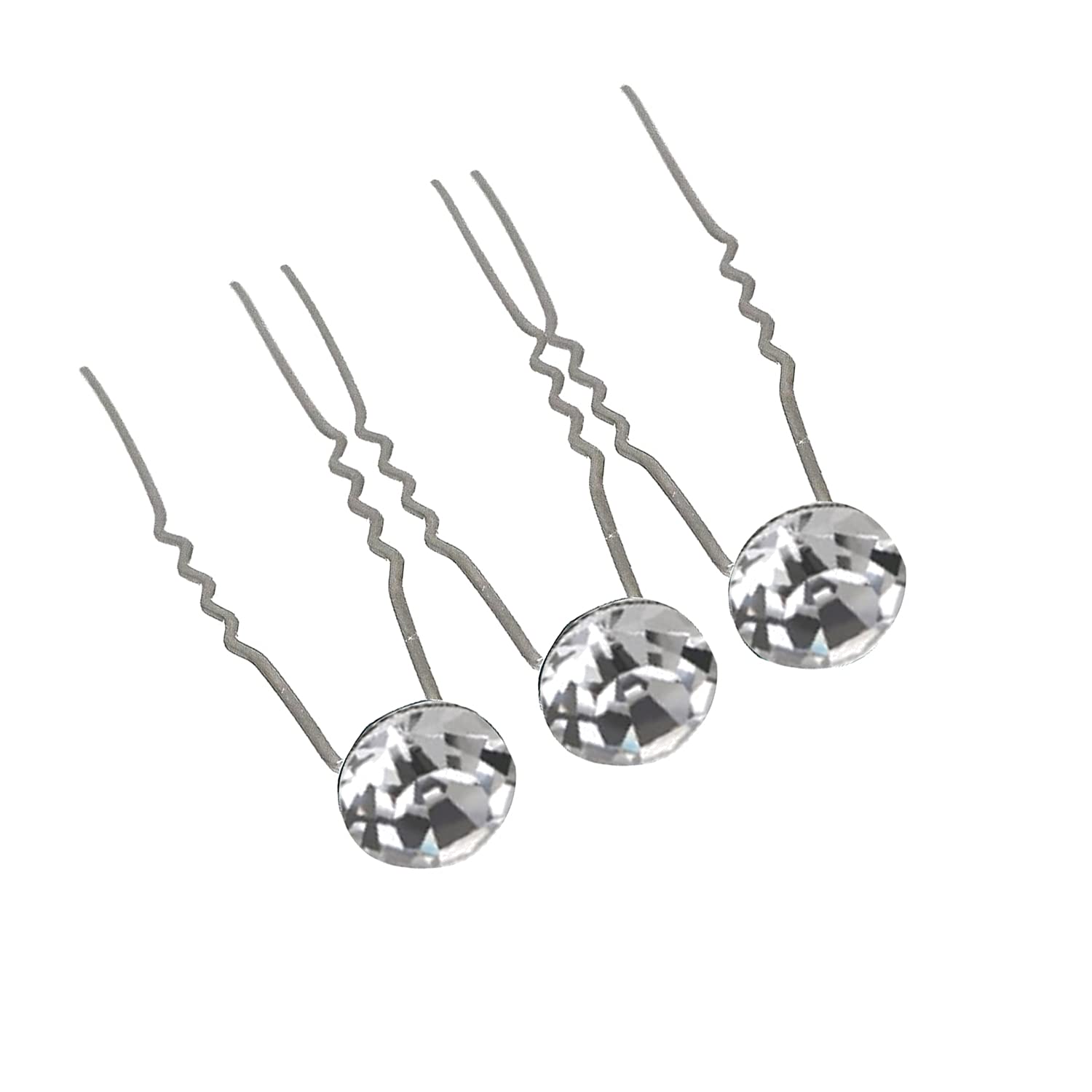 4 Forcine Per Capelli Justfox Con Strass E Design Floreale, Colori Assortiti, Accessori Donna