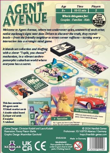 Agent Avenue Card Game - Strategic Bluffing & Set Collection - View #11