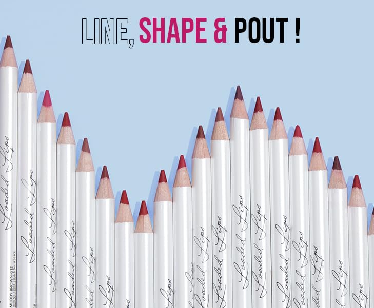 Image of Glam21 Loaded Lips Matte Lip Liner For Clean Contoured Lip | Creamy, Easy Slide Formula | Renders Perfect Pout & Long-Lasting | Waterproof | Transfer-Proof Matte Finish | One-Stroke Color Application | Non-Drying | 1.1gm Each | Brown Bob-13