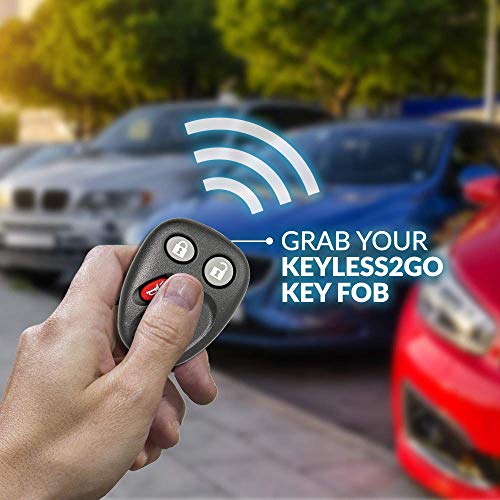 2 Keyless2Go Replacement for Keyless Entry Car Key Vehicles That Use 3 Button LHJ011