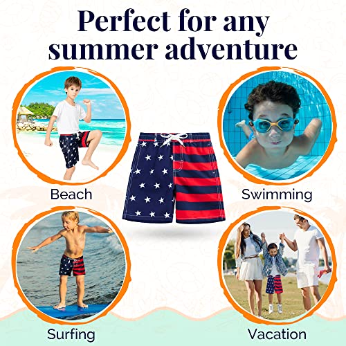 Kute 'N' Koo Boys Swim Trunks, Quick Dry Boys Boardshorts, Boys Bathing Suit Sizes From 2T To 18/20 #TOP3