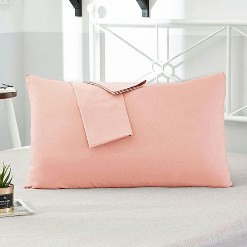 Funda de Almohada de algodón de Color sólido, 66 x 66 cm, 50 x 75 cm, Multicolor, Opcional, para Dormir, Color, 48 x 150 cm, 2 Piezas
