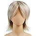 Ecvtop Wigs for Mens' Death Note Male Short Hair Wig Costume Cosplay Wigs (Blonde)