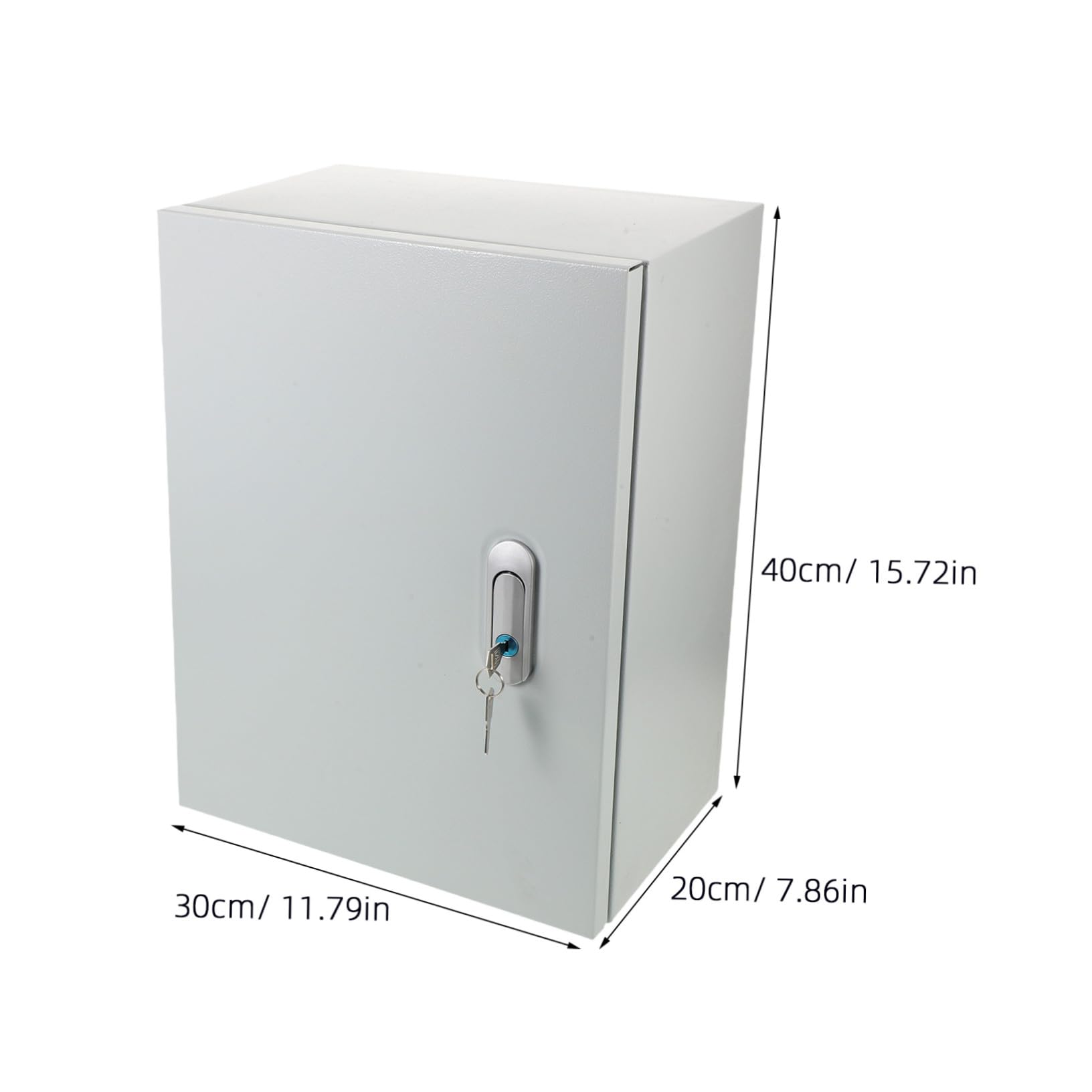 GALPADA Caja Eléctrica Estanca Exterior con Cerradura Resistente al Agua y Polvo Armario Metálico para Montaje Pared Protección para Conexiones Eléctricas al Aire
