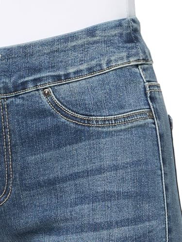 john mark Women's Five Pocket Pant with Beaded Details and Frayed Hem3