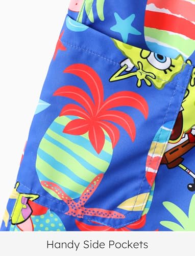 Image of SPONGEBOB SQUAREPANTS Family Matching Swimwear Set, UPF 50+ Quick-Dry Beachwear for Girls，Boys,Women & Men, Multicolor