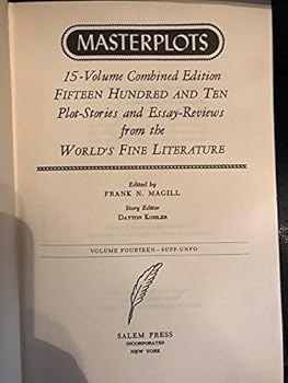 Hardcover Masterplots: Digests of World Literature Fifteen-Volume Combined Edition, Volume Fourteen: SUPP-UNFO Book