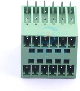 1 Pcs 3.81mm Row Number: 2 Curved pin pluggable Terminal P=3.81mm Board end/Socket-Closed 3.81mm WJ15EDGRH-3.81-6P