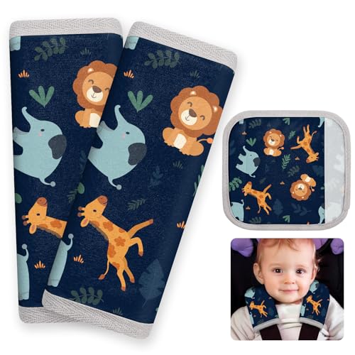 FIODAY Seat Belt Cover Pad for Baby, 2Pcs Soft Seatbelt Cushion Covers