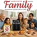 Gourmia Air Fryer Oven Digital Display 7 Quart Large AirFryer Cooker 12 Touch Cooking Presets, XL Air Fryer Basket 1700w Power Multifunction GAF716 Black and Stainless Steel Accents FRY FORCE 360°