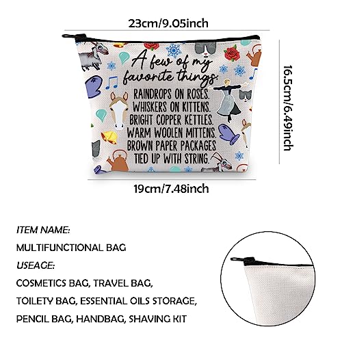 WCGXKO Music Inspired Musical Gift Music Name List Make Up Zipper Bag For Theratry Musical Fans (A few whi)2